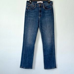 AYR The Bomb Pop Jeans 29 Long Medium Wash High Rise Straight Leg Stretch EUC